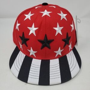 KBethos Big KBethos BIG Stars Snapback One Size Red Trucker Cap NWT 5SRL007